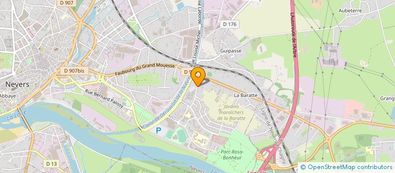 localisation de l'entreprise ASSOCIATION SAINT FIACRE LOIRE BARATTE à NEVERS