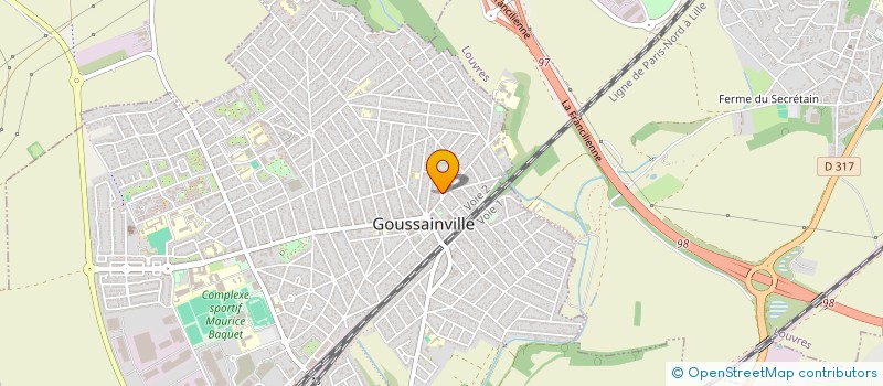 localisation de l'entreprise ASSOCIATION SAINT-GABRIEL  GOUSSAINVILLE
