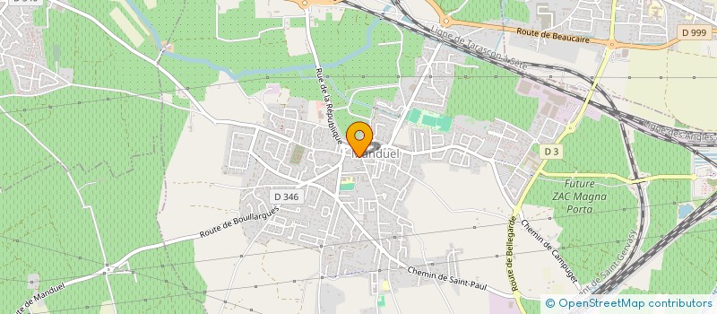 localisation de l'entreprise ASSOCIATION SAINT-GENEST POUR LA CONNAISSANCE ET LA PRESERVATION DU CHATEAU DE NOGARET DE MANDUEL  MANDUEL