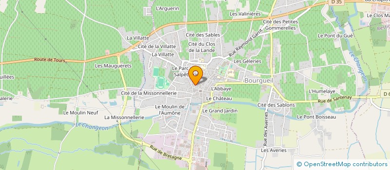 localisation de l'entreprise ASSOCIATION SAINT GERMAIN  BOURGUEIL