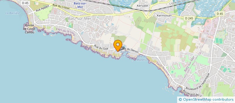 localisation de l'entreprise ASSOCIATION SAINT GUENOLE  BATZ-SUR-MER