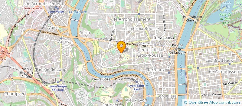 localisation de l'entreprise ASSOCIATION SAINT IRENEE DES CHARTREUX à LYON