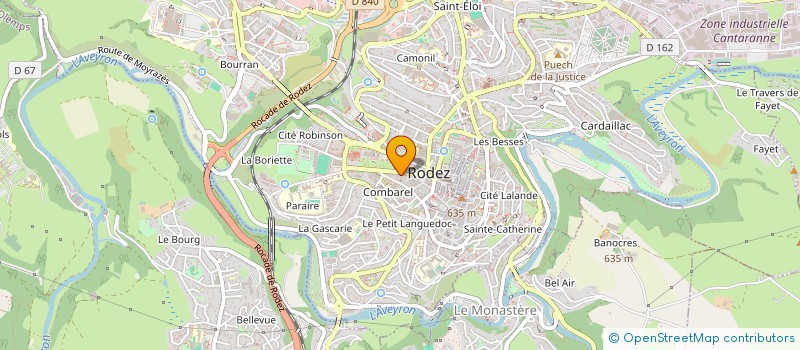 localisation de l'entreprise ASSOCIATION SAINT JEAN  RODEZ