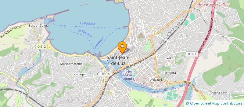 localisation de l'entreprise ASSOCIATION SAINT-JEAN-BAPTISTE  SAINT-JEAN-DE-LUZ