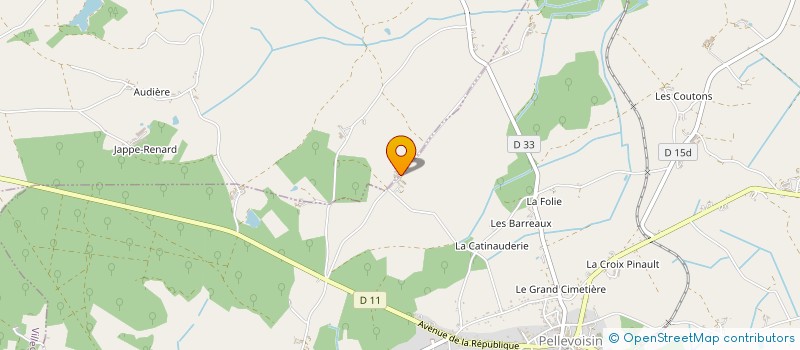 localisation de l'entreprise ASSOCIATION SAINT JEAN ESPERANCE  PELLEVOISIN
