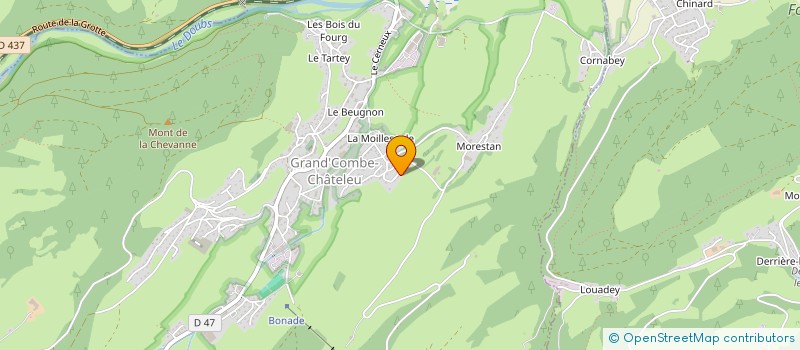 localisation de l'entreprise ASSOCIATION SAINT JOSEPH DE GRAND COMBE CHATELEU  GRAND'COMBE CHATELEU
