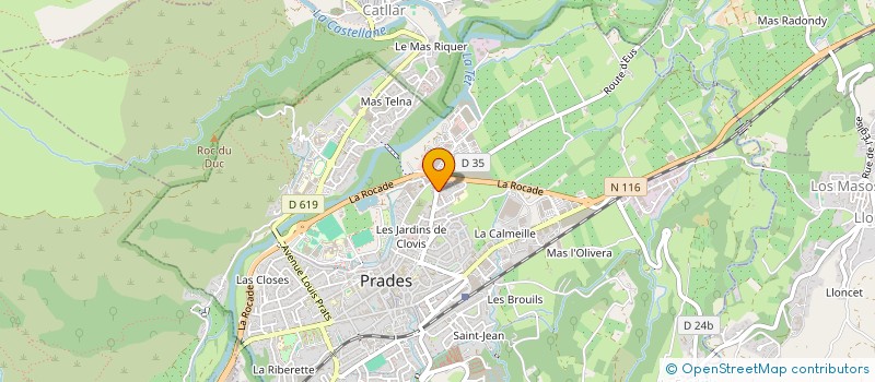 localisation de l'entreprise ASSOCIATION SAINT JOSEPH DU CONFLENT  PRADES