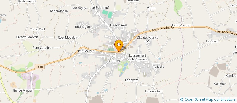 localisation de l'entreprise ASSOCIATION SAINT KE à CLEDER