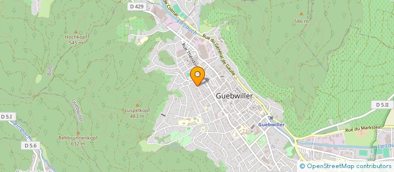 localisation de l'entreprise ASSOCIATION SAINT-LEGER -GUEBWILLER  GUEBWILLER