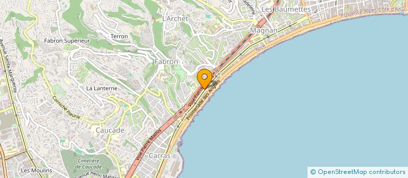 localisation de l'entreprise ASSOCIATION SAINT LUC - FRIPERIE CALIFORNIA à NICE