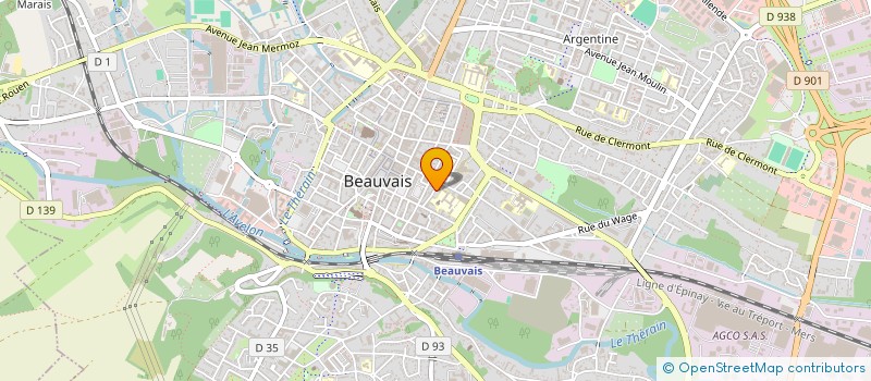 localisation de l'entreprise ASSOCIATION SAINT LUCIEN  BEAUVAIS