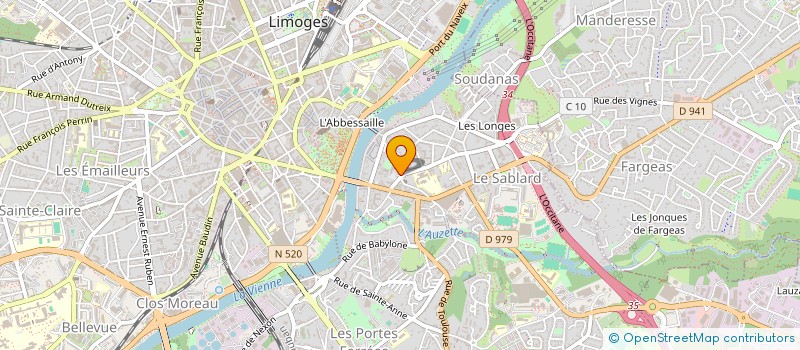 localisation de l'entreprise ASSOCIATION SAINT MARTIAL ET SAINT PARDOUX à LIMOGES