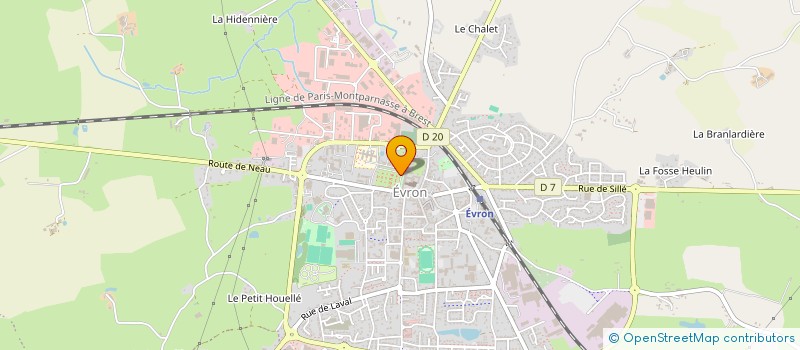 localisation de l'entreprise ASSOCIATION SAINT-MARTIN  EVRON