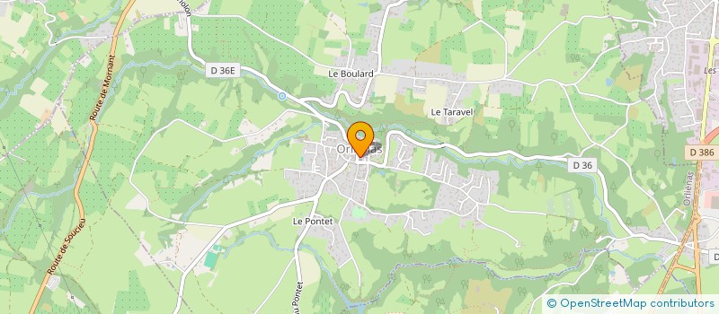 localisation de l'entreprise ASSOCIATION SAINT MARTIN  ORLIENAS