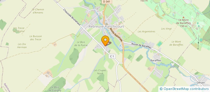 localisation de l'entreprise ASSOCIATION SAINT MARTIN DE LA COMTE  LA COMTE