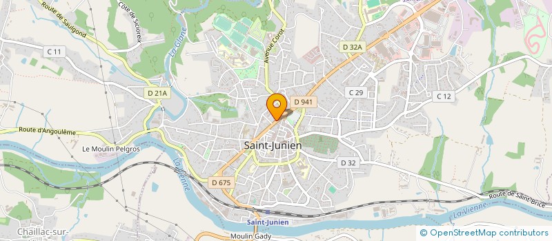 localisation de l'entreprise ASSOCIATION SAINT-MATHIEU TENNIS CLUB à SAINT-JUNIEN
