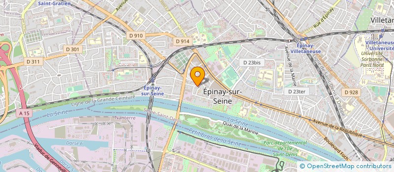 localisation de l'entreprise ASSOCIATION SAINT MEDARD POUR L'ORGUE ET SON RAYONNEMENT à EPINAY-SUR-SEINE