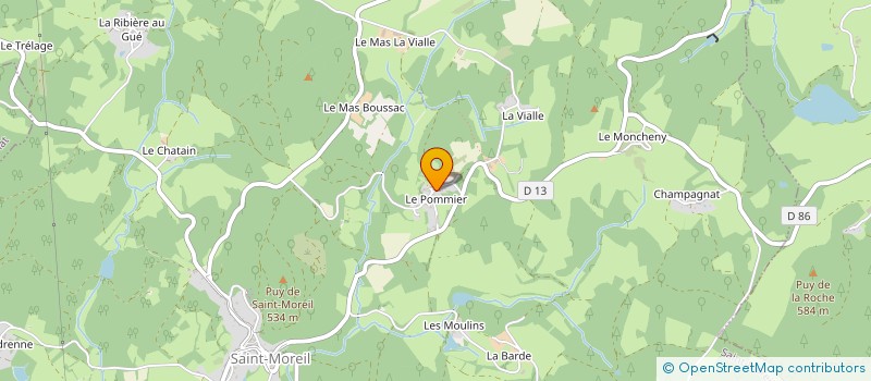 localisation de l'entreprise ASSOCIATION SAINT-MOREIL PATRIMOINE à SAINT-MOREIL