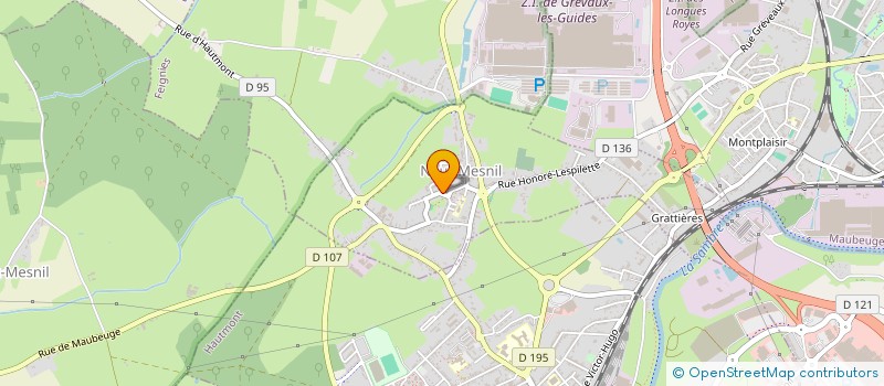 localisation de l'entreprise ASSOCIATION SAINT NICOLAS  NEUF-MESNIL