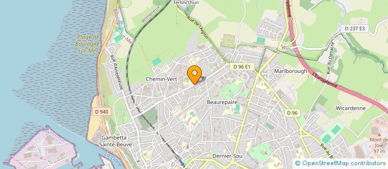 localisation de l'entreprise ASSOCIATION SAINT PATRICK à BOULOGNE-SUR-MER
