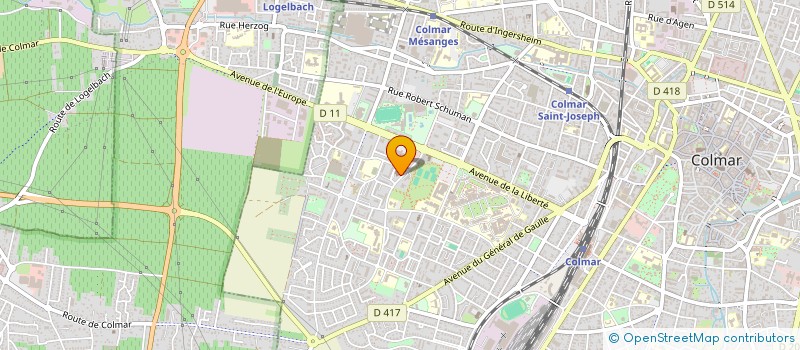 localisation de l'entreprise ASSOCIATION SAINT PAUL  COLMAR