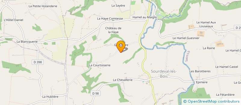 localisation de l'entreprise ASSOCIATION SAINT-PIERRE HAMBYE  HAMBYE