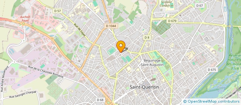 localisation de l'entreprise ASSOCIATION SAINT-QUENTINOISE POUR LE DON DE SANG BENEVOLE à SAINT-QUENTIN
