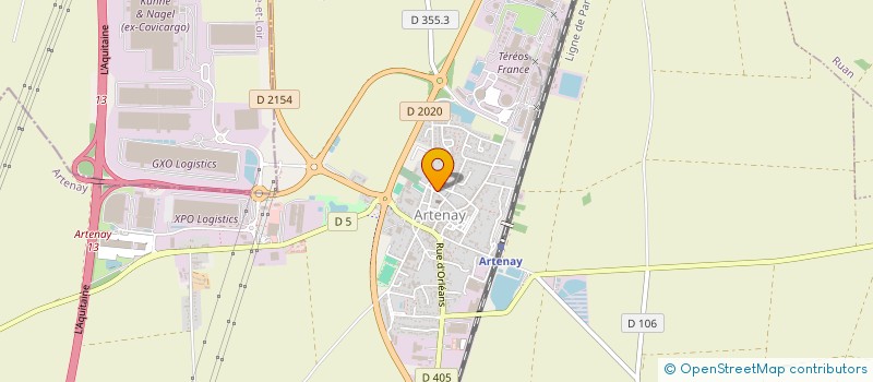 localisation de l'entreprise ASSOCIATION SAINT VICTOR à ARTENAY