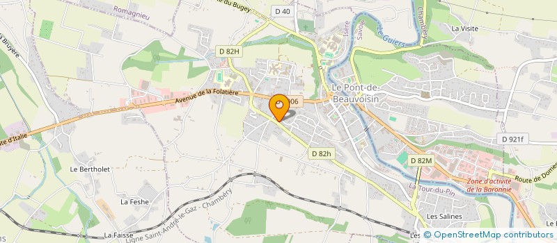 localisation de l'entreprise ASSOCIATION SAINT VICTORIENNE D'AEROMODELISME EN SALLE (ASVAS)  LE PONT-DE-BEAUVOISIN