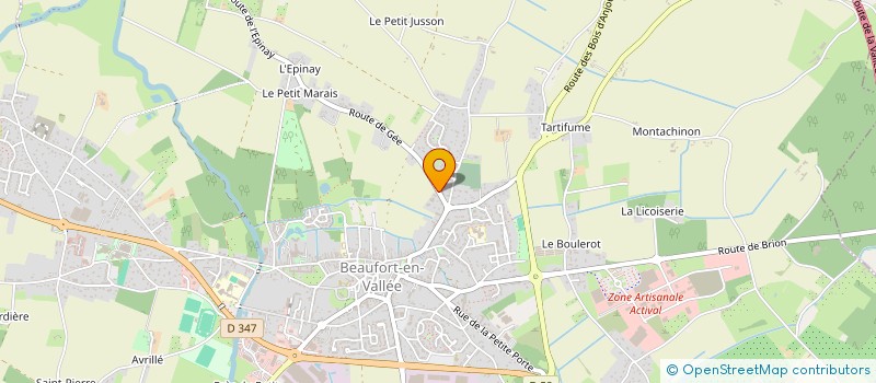 localisation de l'entreprise ASSOCIATION SAINT-VINCENT  BRISSAC LOIRE AUBANCE