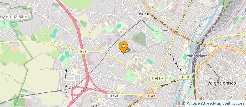 localisation de l'entreprise ASSOCIATION SAINT-WAAST - CHASSE ROYALE  VALENCIENNES