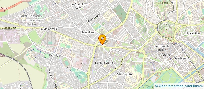 localisation de l'entreprise ASSOCIATION SAINTE ANGELE à CAEN