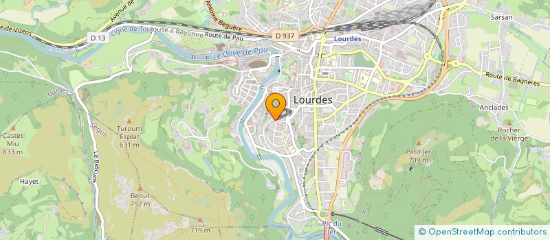 localisation de l'entreprise ASSOCIATION SAINTE BLANDINE à LOURDES