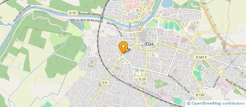 localisation de l'entreprise ASSOCIATION SAINTE CLAIRE à DAX