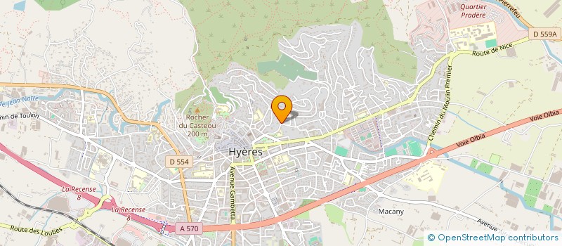 localisation de l'entreprise ASSOCIATION SAINTE MARGUERITE à HYERES