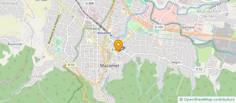 localisation de l'entreprise ASSOCIATION SAINTE MARIE  MAZAMET