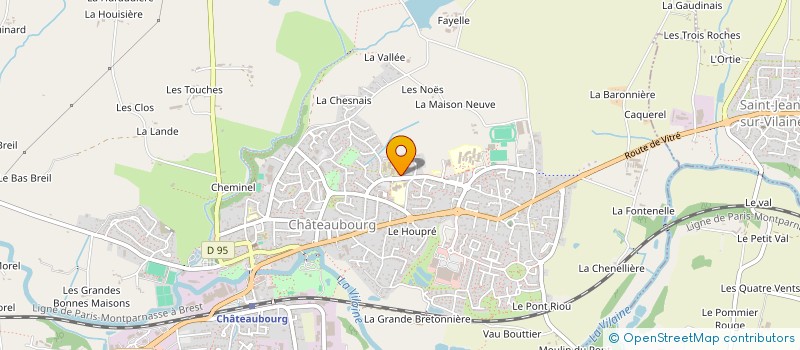 localisation de l'entreprise ASSOCIATION SAINTE MARIE à CHATEAUBOURG