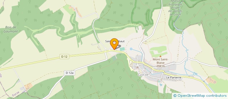 localisation de l'entreprise ASSOCIATION SAINTE MARTHE  GORZE