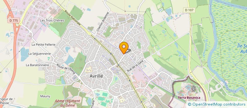 localisation de l'entreprise ASSOCIATION SAINTE ROSE DE LIMA  AVRILLE