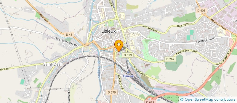 localisation de l'entreprise ASSOCIATION SAINTE THERESE  LISIEUX