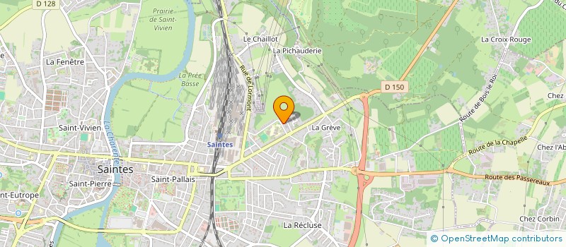 localisation de l'entreprise ASSOCIATION SAINTES NOLOGIE (A.S.O.)  SAINTES