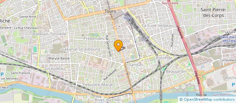 localisation de l'entreprise ASSOCIATION SAKDA  TOURS