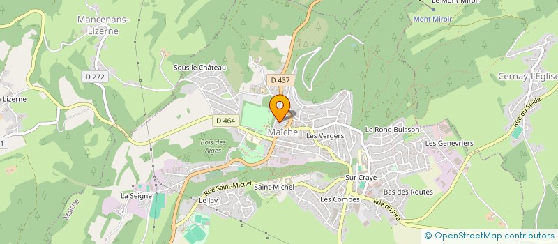 localisation de l'entreprise ASSOCIATION SALLE SAINT MICHEL  MAICHE