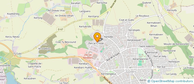 localisation de l'entreprise ASSOCIATION SALON D'LA CREPE  GUILERS