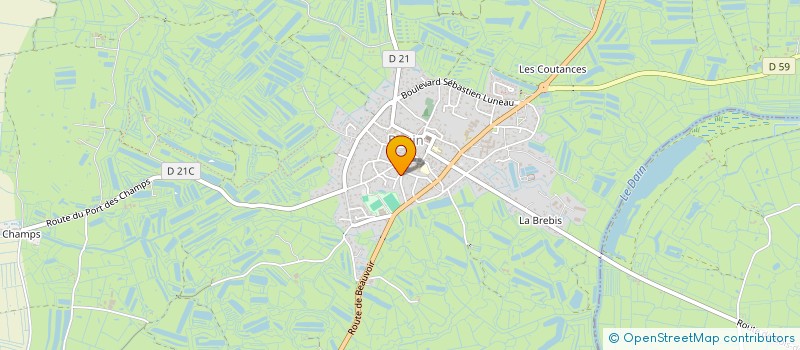 localisation de l'entreprise ASSOCIATION SALON SOLEIL FORME LOISIRS  BOUIN