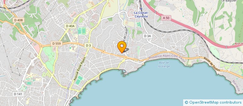 localisation de l'entreprise ASSOCIATION SALTARE  LA CIOTAT