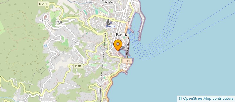 localisation de l'entreprise ASSOCIATION SALUTE ET VELA à BASTIA