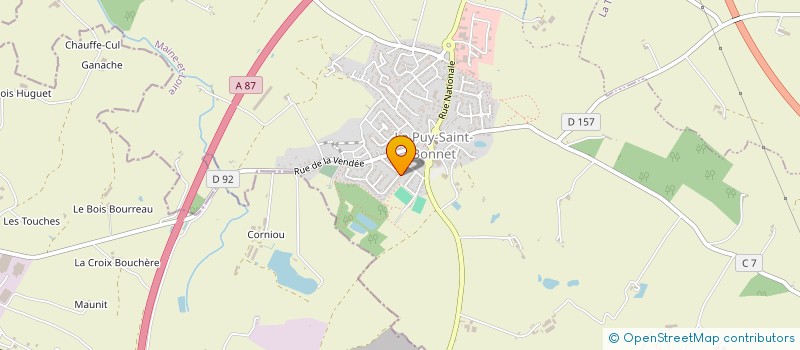 localisation de l'entreprise ASSOCIATION SAM ANIMATION à CHOLET