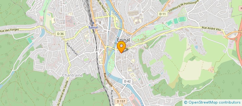 localisation de l'entreprise ASSOCIATION SANCTUAIRES DE JEANNE D'ARC  EPINAL