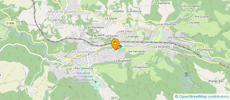 localisation de l'entreprise ASSOCIATION SANCY JEUNESSE  LA BOURBOULE